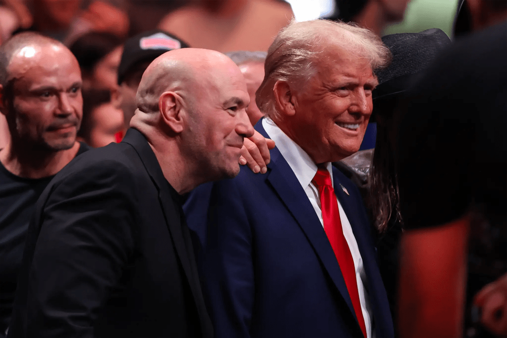 Donald Trump walks into MSG with Dana White for UFC event (Video)