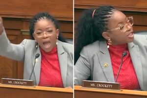 Texas Democrat Rep. Jasmine Crockett rants against 'white man' on the Dismantle DEI Act